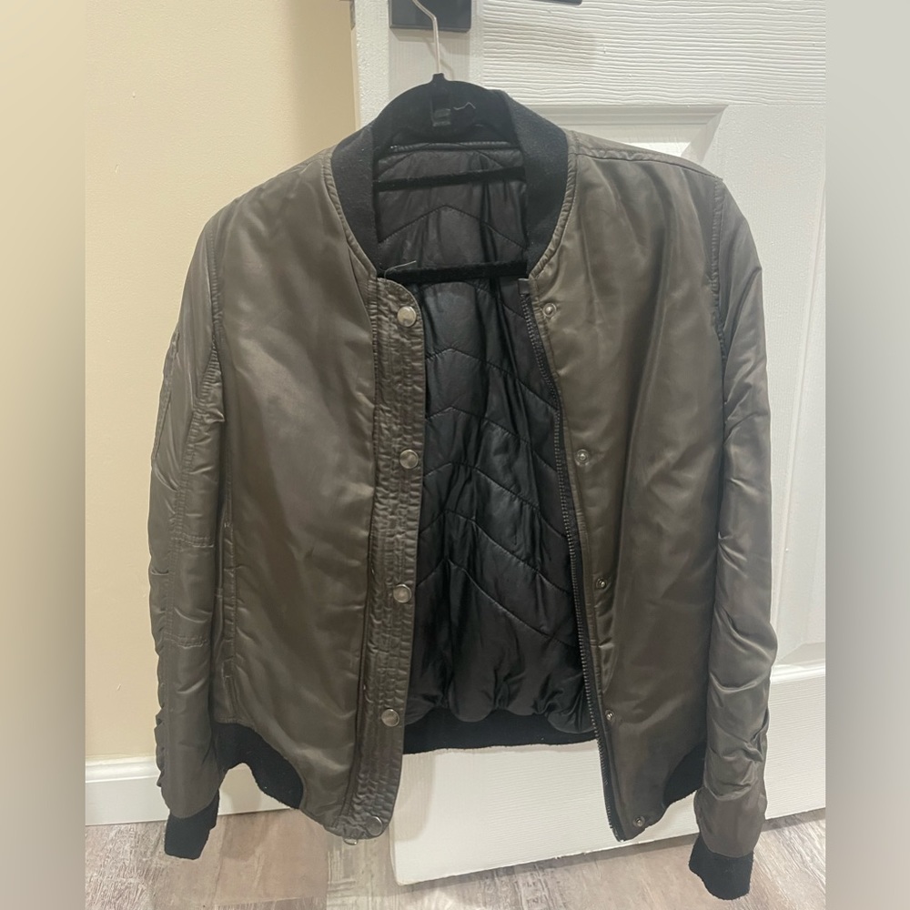 Blank nyc reversible bomber jacket